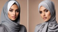baju abu abu cocok jilbab warna apa